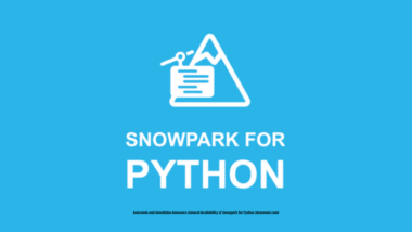 visuel Snowpark for Python